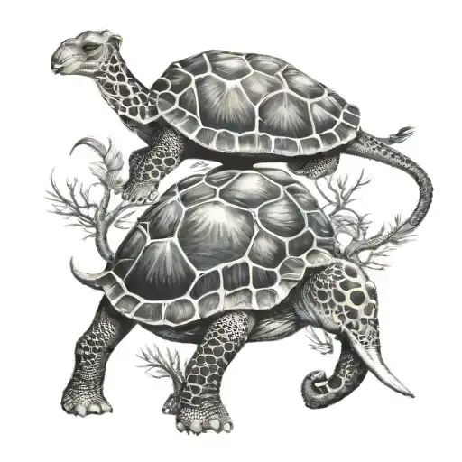 Turtle Giraffe Elephant