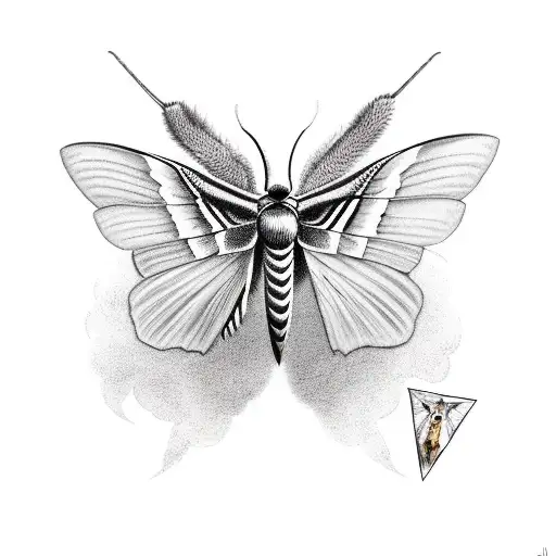 Death Hawk Moth With The Words Vanity In It