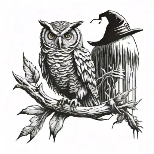 Scarecrow And Owl