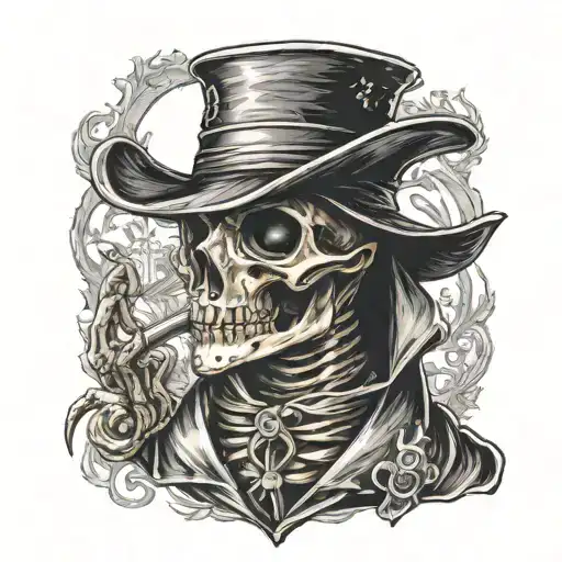 Skeleton Plague Doctor