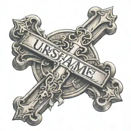 Christian Cross And Word Unashamed