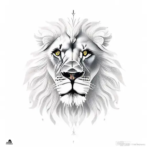 Lion With Dove Sitting On Nose