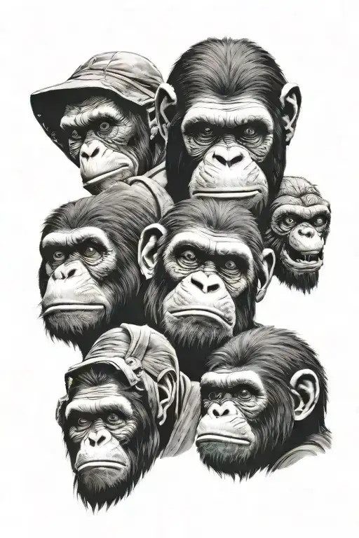Caesar Planet Of The Apes Hear See Speak No Evil