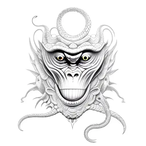 Monkey With Coiling Dragon