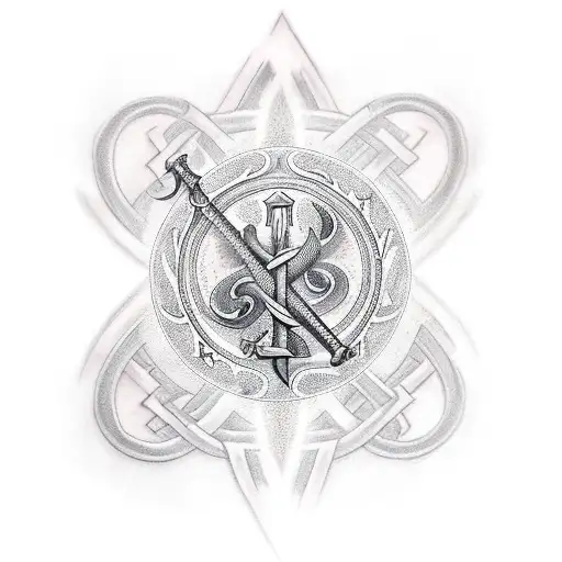 Asclepius Symbol With Sword