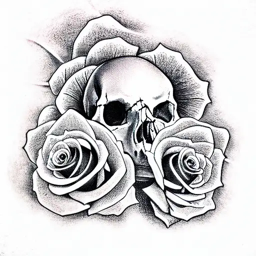 Skull And Roses