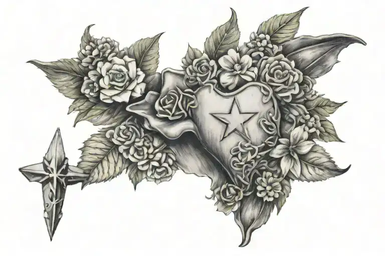 A Realistic Chest Piece Related To Texas