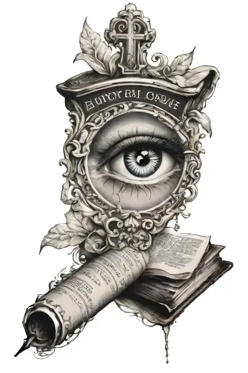 Realize Everyone Ain't Loyal With A Eye Below It Forming A Tear And A Bible Verse