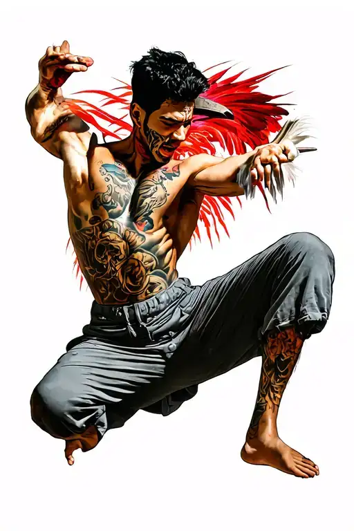 Crane Kick Pose
