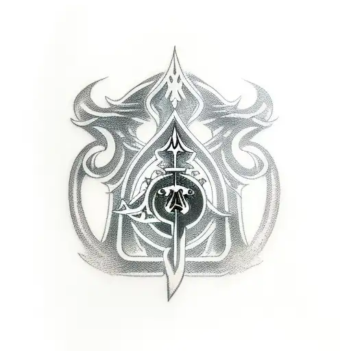 Ace Of Spades With Laughing Coffin Logo From Sword Art Online Anime