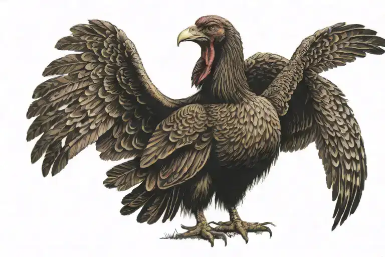 Guy Turkey Hunting Scene