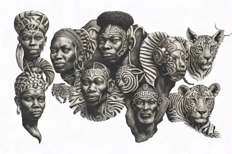 African Symbols Representing Different
