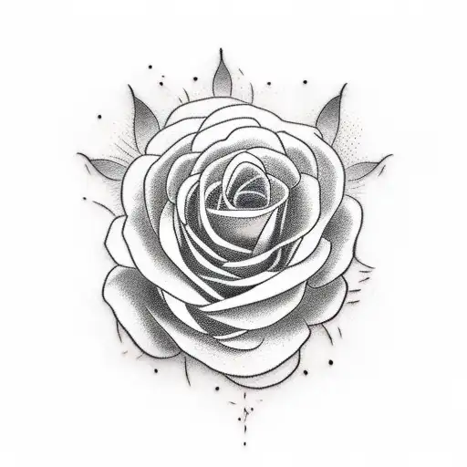 Fine Line Flowers With Stems With Bees