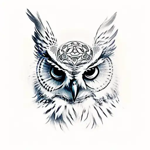 Owl And Skull Sleeve