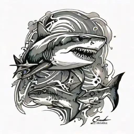 Samoan Shark Swimming