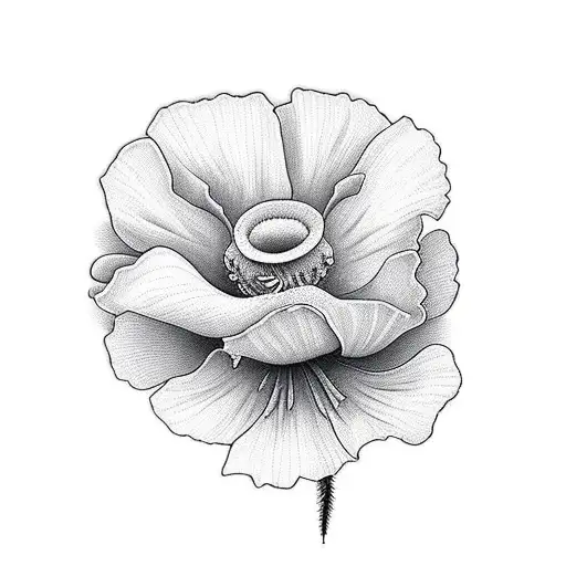 Poppy And A Hummingbird