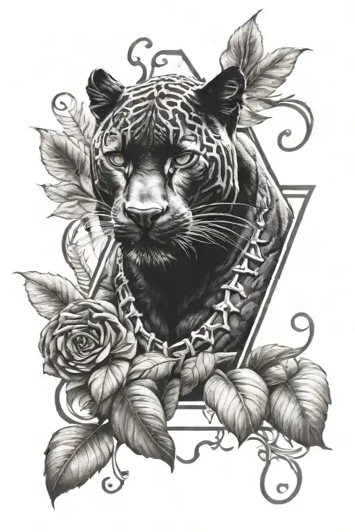 Black Panther And Letter G On Bottom