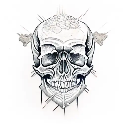 Skull Soldier Gangster Weapon Scars