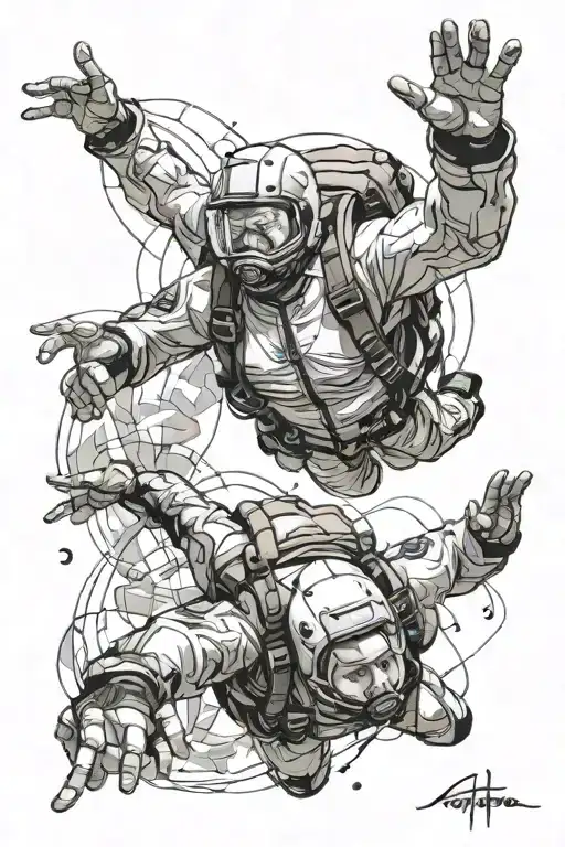 An Abstract Representation Of 2 Way Vfs Skydiving Configuration