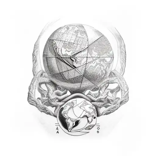 The God Atlas Holding Up Earth