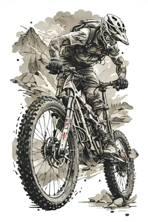 Mountain Bike Action Packed Scene