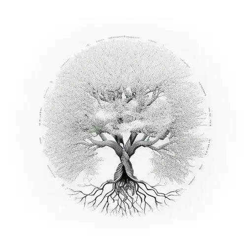 Tree Of Life Roots Become Tree