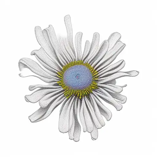 A Realistic Depiction Of A Chrysanthemum Blooming Against A Backdrop Of A Galaxy