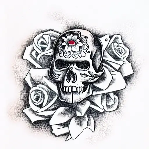 Skull And Roses