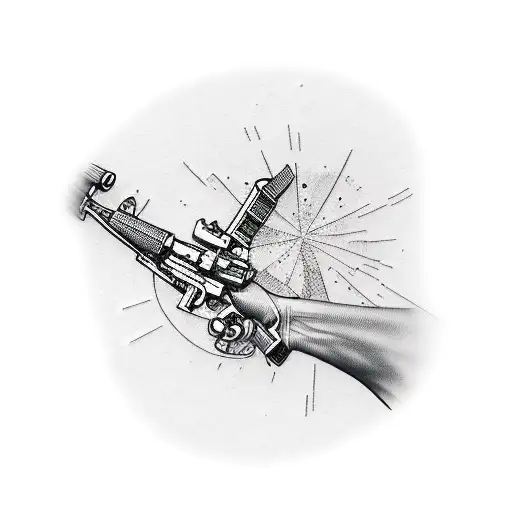 Book Pen And Ak47 For Lower Arm