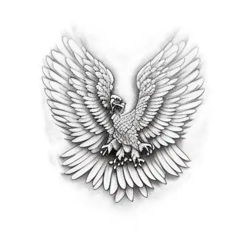 Eagle Full Chest Wings To Shoulder
