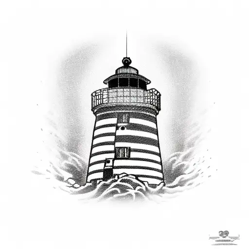 Lighthouse With Skull