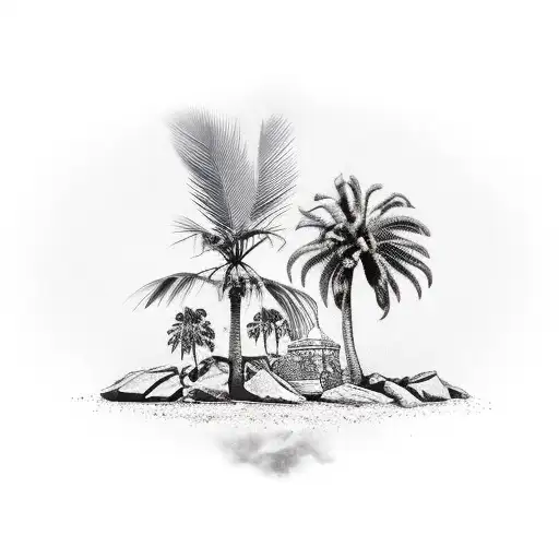 Liberty Bell With Palm Tree Growing Out The Crack And Scorpion With Horoscope