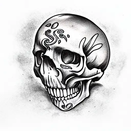 Underwater Skull With Bong