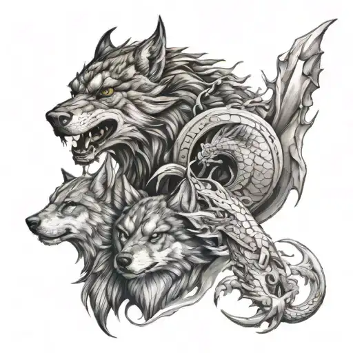 Dragon And Wolf