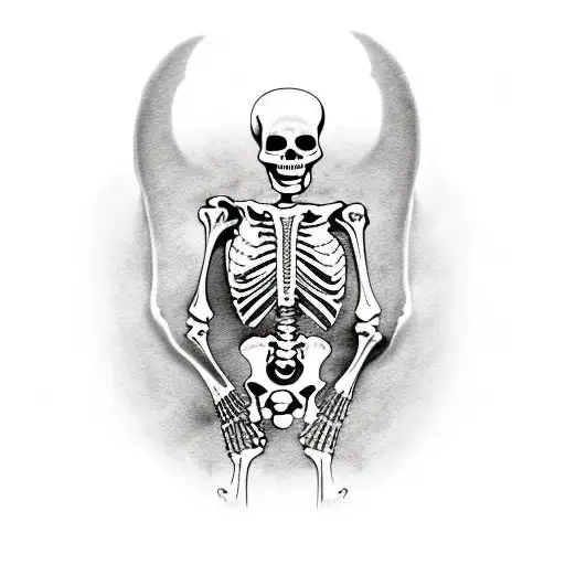 Skeleton Wearing A Cloak