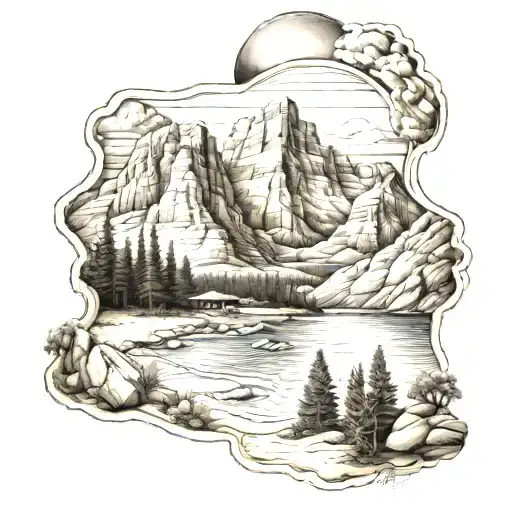 Mountain And Beaches Mixed With Arizona