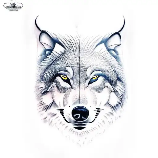 Big Wolf Tattoo Attached To A Human Heart Symbolizing The Heart Disease Wpw