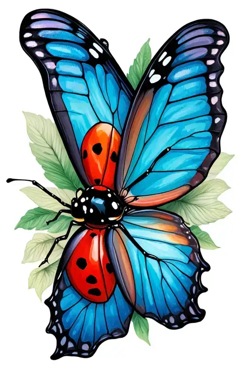 Nurse Ladybug Butterfly Resting