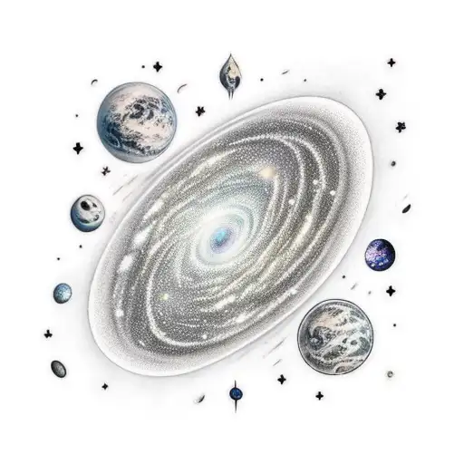 A Galaxy Filled With Books As Stars