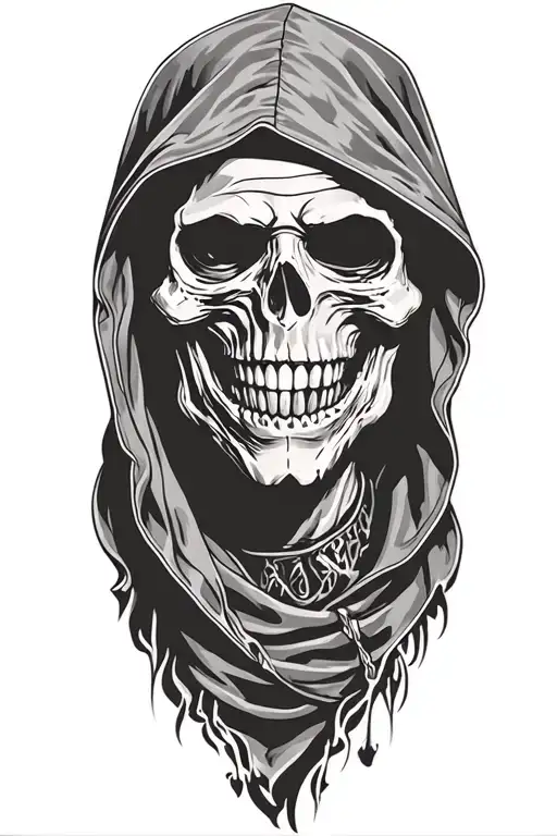 Hooded Reaper Smiling