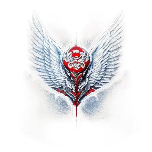 Red Tiger Body With Wings