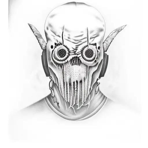 A Realistic Portrait Of Slipknot Band Members With The Words 'When All Hope Is Gone' Incorporated