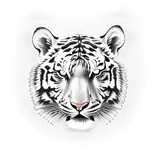 Full Arm Tiger Tattoo With Skulls