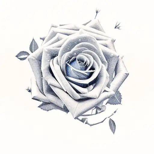 Navy Blue Gemini Twins Holding Roses In Their Hands