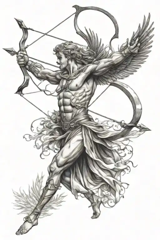 Apollo With Bow And And Arrow