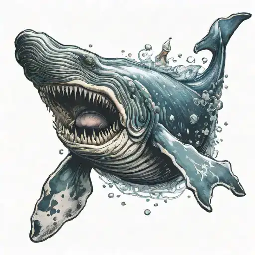 A Space Whale Singing A Song Of Life In The Ocean Depths