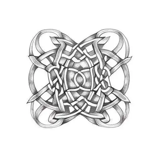 Celtic Nordic Style Arm Tatoo