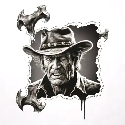 Horror Cowboy Theme Sleeve