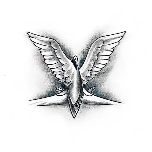 Dove Open Wings Forearm