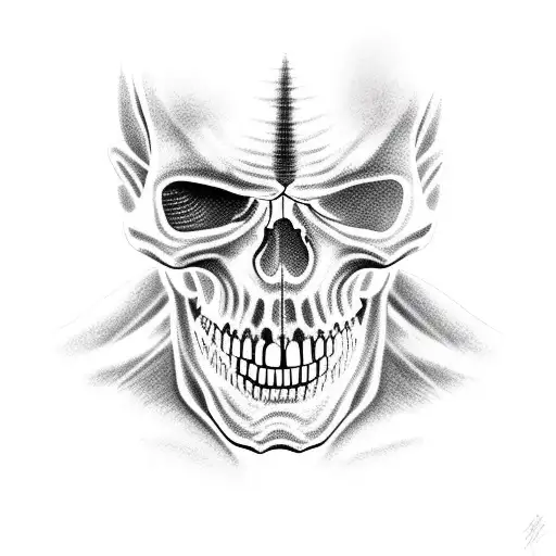 Cyclops Skeleton Overgrown With Bamboo